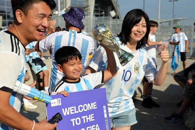 FIFA World Cup, WM, Weltmeisterschaft, Fussball 2026 - Round of 16 - Argentina vs Egypt Fans of Argentina ahead of the FIFA World Cup 2026 Round of 16 match Argentina against Egypt, in Atlanta, USA, 07 July 2026. ATLANTA United States  Copyright: xCRISTOBALxHERRERA-ULASHKEVICHx