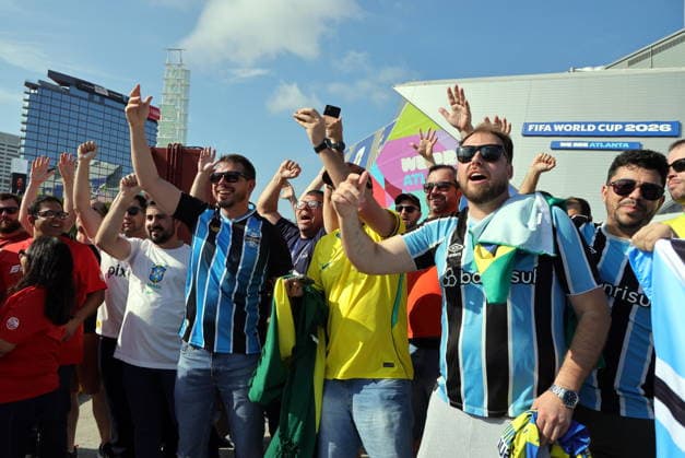 FIFA World Cup, WM, Weltmeisterschaft, Fussball 2026 - Round of 16 - Argentina vs Egypt Soccer fans ahead of the FIFA World Cup 2026 Round of 16 match Argentina against Egypt, in Atlanta, USA, 07 July 2026. ATLANTA United States  Copyright: xCRISTOBALxHERRERA-ULASHKEVICHx