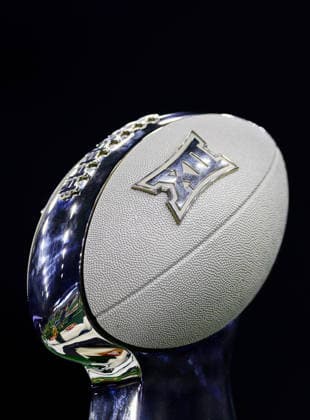 July 7, 2026, Frisco, Texas, USA: FRISCO, TX : The Big 12 Football Championship trophy being displayed during the Big 12 Media at the Star in Frisco on Tuesday. 2026 Big 12 Media Day  - ZUMAm257 20260707_zsp_m257_011 Copyright: xBrianxMcLeanx