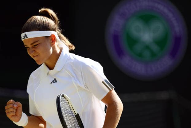 Karolina Muchova during her quarter-final match Wimbledon Tennis Championships, Day 9, The All England Lawn Tennis and Croquet Club, London, UK - 07 Jul 2026London The All England Lawn Tennis and United Kingdom  Copyright: xJamesxMarsh Shutterstockx 16978027cg