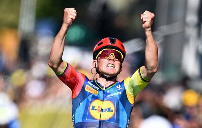 Cycling, Tour de France, Stage 4, winner Mads Pedersen