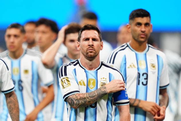 Argentina v Egypt - FIFA World Cup, WM, Weltmeisterschaft, Fussball 2026 - Round of 16 ATLANTA, USA - JULY 07: Lionel Messi of Argentina takes the pitch prior the 2026 FIFA World Cup Round of 16 match between Argentina and Egypt at Mercedes-Benz Stadium (Atlanta Stadium) in Atlanta, Georgia, United States on July 07, 2026. Evrim Aydin Anadolu Georgia United States. Editorial use only. Please get in touch for any other usage.  Copyright: x2026xAnadoluxEvrimxAydinx