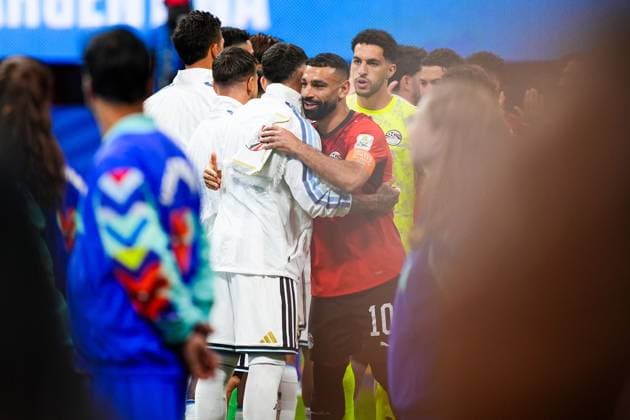 Mohamed Salah of Egypt Argentina v Egypt, 2026 FIFA World Cup, WM, Weltmeisterschaft, Fussball Group of 16, Football, Atlanta Stadium, Atlanta, Georgia, USA - 07 Jul 2026Atlanta Mercedes-Benz Stadium Georgia (GA) United States of America  Copyright: xIsmaelxAdnan Shutterstockx 16981208t
