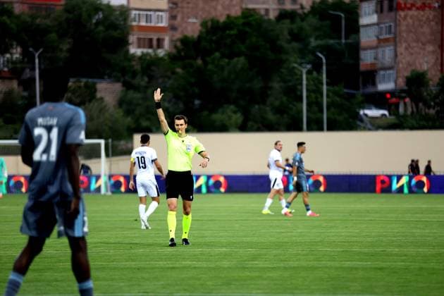 RECORD DATE NOT STATED UEFA Champions League - First qualifying round 1st leg: FC Ararat-Armenia v Riga FC Klym Zabroda during the UEFA Champions League - First qualifying round 1st leg match between FC Ararat-Armenia and Riga FC at Abovyan City Stadium in Abovyan, Armenia on July 7, 2026
