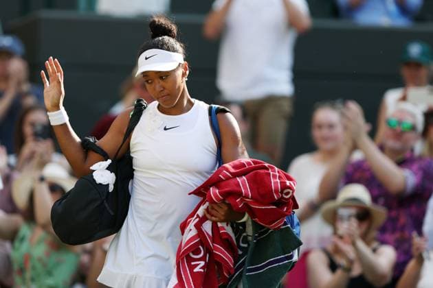 Naomi Osaka after defeat in her quarter-final match Wimbledon Tennis Championships, Day 9, The All England Lawn Tennis and Croquet Club, London, UK - 07 Jul 2026London The All England Lawn Tennis and United Kingdom  Copyright: xKieranxMcManus Shutterstockx 16978030cq