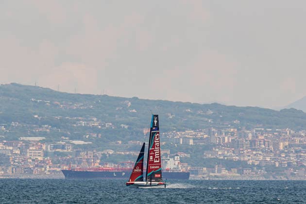 Sailing, the America’s Cup, training in the Gulf of Naples