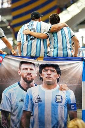 Argentina v Egypt - FIFA World Cup, WM, Weltmeisterschaft, Fussball 2026 - Round of 16 ATLANTA, USA - JULY 07: Fans gather prior the 2026 FIFA World Cup Round of 16 match between Argentina and Egypt at Mercedes-Benz Stadium (Atlanta Stadium) in Atlanta, Georgia, United States on July 07, 2026. Evrim Aydin Anadolu Georgia United States. Editorial use only. Please get in touch for any other usage.  Copyright: x2026xAnadoluxEvrimxAydinx