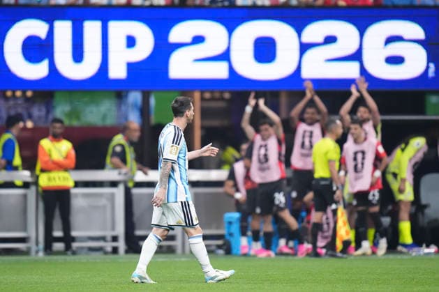July 7, 2026, Atlanta, Georgia, United States: Lionel Messi of Argentina reacts after missing a penalty kick during the FIFA World Cup, WM, Weltmeisterschaft, Fussball 2026 Round of 16 match between Argentina and Egypt at Atlanta Stadium on July 07, 2026 in Atlanta, Georgia. Argentina V Egypt: Round Of 16 - FIFA World Cup 2026  - ZUMAa181 20260707_zaa_a181_028 Copyright: xJosexBretonx