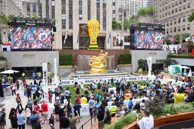 Football, 2026 FIFA World Cup, Argentina v Egypt, public viewing in New York