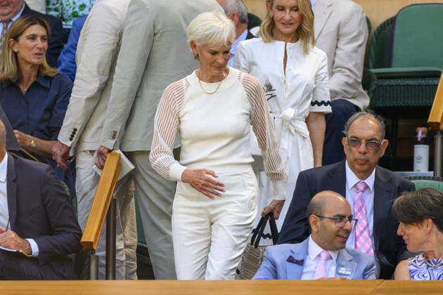 Wimbledon Tennis Championships 2026 - Day 9 LONDON, UNITED KINGDOM - JULY 7: Tennis coach Dr Judy Murray watches centre court tennis during day nine of the 2026 Wimbledon Tennis Championships at The All England Lawn Tennis and Croquet Club in Wimbledon on July 07, 2026, in London, United Kingdom. Ray Tang Anadolu London United Kingdom. Editorial use only. Please get in touch for any other usage.  Copyright: x2026xAnadoluxRayxTangx