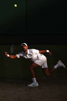 Novak Djokovic during his quarter-final match Wimbledon Tennis Championships, Day 9, The All England Lawn Tennis and Croquet Club, London, UK - 07 Jul 2026London The All England Lawn Tennis and United Kingdom  Copyright: xEllaxLing Shutterstockx 16978028bi