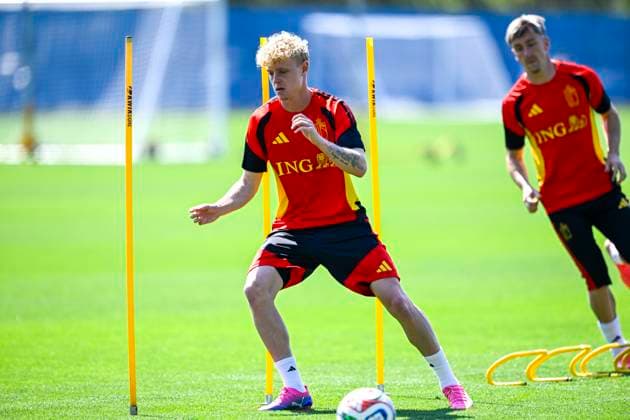 Belgian national football team - FIFA World Cup, WM, Weltmeisterschaft, Fussball 2026 - media activities 07 07 2026 RENTON, UNITED STATES OF AMERICA - JULY 07 : Seys Joaquin defender of Belgium pictured during a training session of the Belgian national football team during the FIFA World Cup 2026 on July 7, 2026 in Renton, United States of America, 07 07 2026 Renton United States of America  Copyright: xNicoxVereeckenx