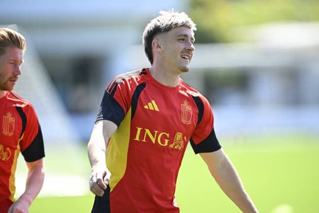 Belgian national football team - FIFA World Cup, WM, Weltmeisterschaft, Fussball 2026 - media activities 07 07 2026 RENTON, UNITED STATES OF AMERICA - JULY 07 : Saelemaekers Alexis midfielder of Belgium pictured during a training session of the Belgian national football team during the FIFA World Cup 2026 on July 7, 2026 in Renton, United States of America, 07 07 2026 Renton United States of America  Copyright: xNicoxVereeckenx