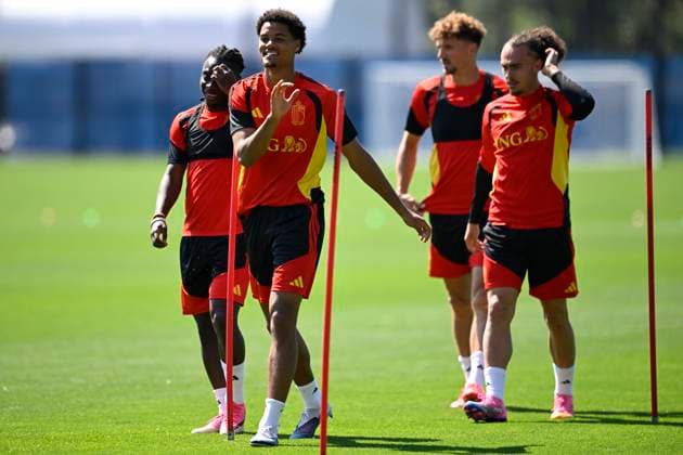 Belgian national football team - FIFA World Cup, WM, Weltmeisterschaft, Fussball 2026 - media activities 07 07 2026 RENTON, UNITED STATES OF AMERICA - JULY 07 : De Winter Koni defender of Belgium pictured during a training session of the Belgian national football team during the FIFA World Cup 2026 on July 7, 2026 in Renton, United States of America, 07 07 2026 Renton United States of America  Copyright: xNicoxVereeckenx