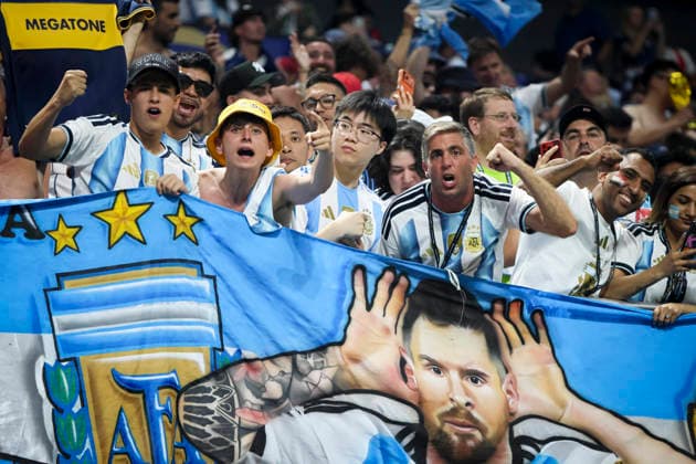 FOOTBALL : Argentina vs Egypt FIFA World Cup, WM, Weltmeisterschaft, Fussball 2026. Atlanta Stadium (Mercedes-Benz Stadium), Atlanta, Georgia, United States. 07 07 2026. Ambiance avec les supporters de l Ã quipe de Argentine  Copyright: xx