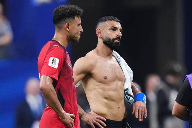 July 7, 2026, Atlanta, Georgia, United States: Mohamed Salah of Egypy reacts after the defeat during the FIFA World Cup, WM, Weltmeisterschaft, Fussball 2026 Round of 16 match between Argentina and Egypt at Atlanta Stadium on July 07, 2026 in Atlanta, Georgia. Argentina V Egypt: Round Of 16 - FIFA World Cup 2026  - ZUMAa181 20260707_zaa_a181_075 Copyright: xJosexBretonx