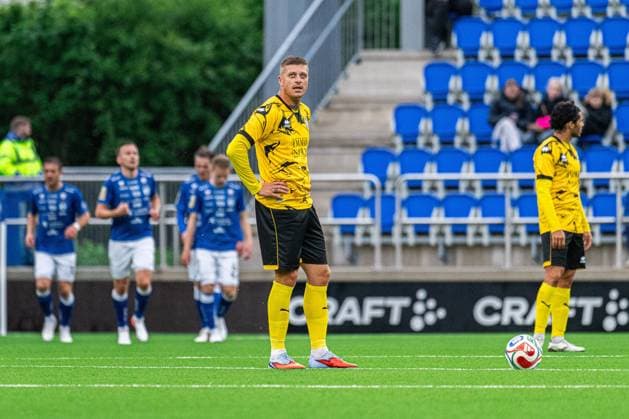 Atert Bissen s Roman Ferber looks dejected during a game between Faroese Klaksvik and Luxembourg Atert Bissen, on Tuesday 07 July 2026, in Klaksvik, Faroe Islands, the first leg in the first qualifying round in the UEFA Champions League competition. EMILExWINDAL  x180671563x