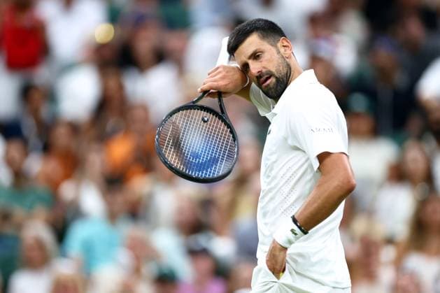 Novak Djokovic during his quarter-final match Wimbledon Tennis Championships, Day 9, The All England Lawn Tennis and Croquet Club, London, UK - 07 Jul 2026London The All England Lawn Tennis and United Kingdom  Copyright: xJamesxMarsh Shutterstockx 16978027dm