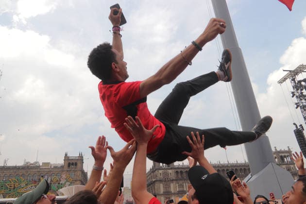 Argentina v Egypt FIFA Fan Fest - FIFA World Cup, WM, Weltmeisterschaft, Fussball 2026 An Egypt fanatic is hurled through the air while watching the FIFA World Cup 2026 round of 16 match between Argentina and Egypt on a giant screen at FIFA World Cup 2026 Fan Festival. on July 7, 2026, in Mexico City, Mexico. (Photo by Carlos Santiago Eyepix Group) Copyright: xCarlosxSantiago xEyepixxGroupx CS_07072026_191784