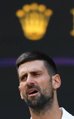 Novak Djokovic in action during his quarter final match vs Felix Auger Aliassime Wimbledon Tennis Championships, Day 9, The All England Lawn Tennis and Croquet Club, London, UK - 07 Jul 2026London The All England Lawn Tennis and United Kingdom  Copyright: xKieranxMcManus Shutterstockx 16978030fg