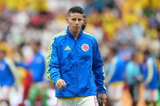 FIFA World Cup, WM, Weltmeisterschaft, Fussball 2026 - Round of 16 - Switzerland vs Colombia James Rodriguez of Colombia enters the pitch ahead of the FIFA World Cup 2026 Round of 16 match Switzerland against Colombia, in Vancouver, Canada, 07 July 2026. VANCOUVER Canada  Copyright: xBOBxFRIDx