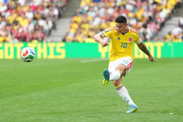 FIFA World Cup, WM, Weltmeisterschaft, Fussball 2026 - Round of 16 - Switzerland vs Colombia James Rodriguez of Colombia in action during the FIFA World Cup 2026 Round of 16 match Switzerland against Colombia, in Vancouver, Canada, 07 July 2026. VANCOUVER Canada  Copyright: xBOBxFRIDx