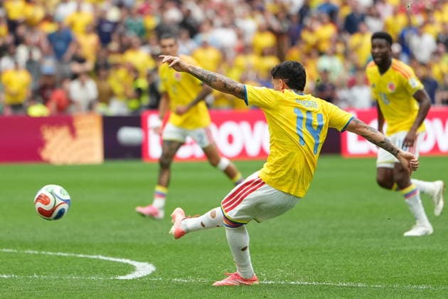 FIFA World Cup, WM, Weltmeisterschaft, Fussball 2026 - Round of 16 - Switzerland vs Colombia Gustavo Puerta of Colombia in action during the FIFA World Cup 2026 Round of 16 match Switzerland against Colombia, in Vancouver, Canada, 07 July 2026. VANCOUVER Canada  Copyright: xBOBxFRIDx