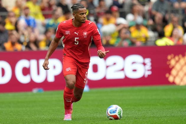 FIFA World Cup, WM, Weltmeisterschaft, Fussball 2026 - Round of 16 - Switzerland vs Colombia Manuel Akanji of Switzerland in action during the FIFA World Cup 2026 Round of 16 match Switzerland against Colombia, in Vancouver, Canada, 07 July 2026. VANCOUVER Canada  Copyright: xBOBxFRIDx