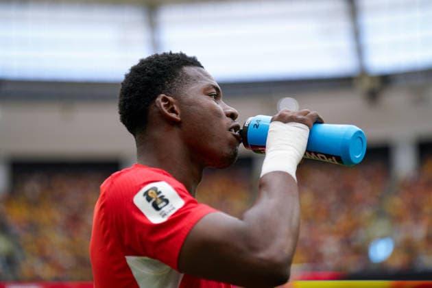 Kanada: Fußball FIFA World Cup, WM, Weltmeisterschaft, Fussball 2026, Achtelfinale - Schweiz vs Kolumbien - BC Place, Vancouver: Breel Embolo (Schweiz, 7) *** Canada Soccer, 2026 FIFA World Cup, Round of 16: Switzerland vs. Colombia at BC Place, Vancouver; Breel Embolo (Switzerland), 7 Copyright: xJOERANxSTEINSIEKx