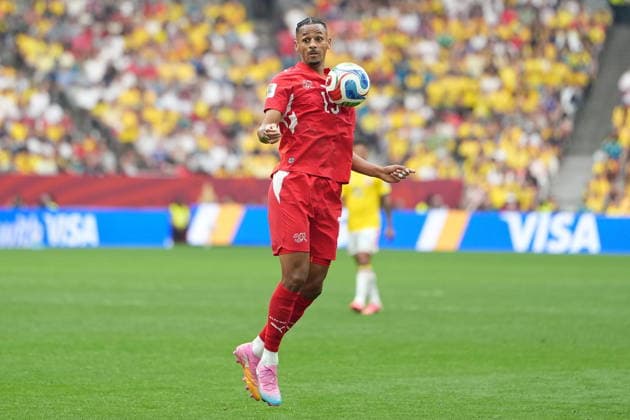 FIFA World Cup, WM, Weltmeisterschaft, Fussball 2026 - Round of 16 - Switzerland vs Colombia Djibril Sow of Switzerland in action during the FIFA World Cup 2026 Round of 16 match Switzerland against Colombia, in Vancouver, Canada, 07 July 2026. VANCOUVER Canada  Copyright: xBOBxFRIDx