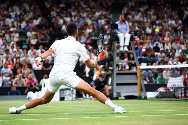 Novak Djokovic during his quarter-final match Wimbledon Tennis Championships, Day 9, The All England Lawn Tennis and Croquet Club, London, UK - 07 Jul 2026London The All England Lawn Tennis and United Kingdom  Copyright: xJamesxMarsh Shutterstockx 16978027fz
