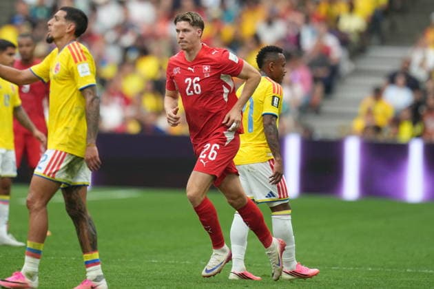 FIFA World Cup, WM, Weltmeisterschaft, Fussball 2026 - Round of 16 - Switzerland vs Colombia Cedric Itten of Switzerland enters the pitch during the FIFA World Cup 2026 Round of 16 match Switzerland against Colombia, in Vancouver, Canada, 07 July 2026. VANCOUVER Canada  Copyright: xBOBxFRIDx