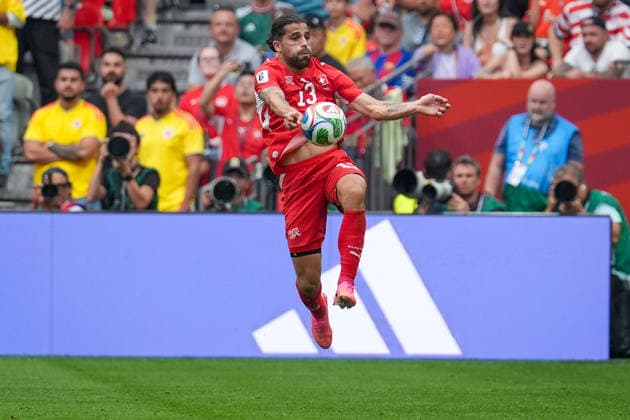 Kanada: Fußball FIFA World Cup, WM, Weltmeisterschaft, Fussball 2026, Achtelfinale - Schweiz vs Kolumbien - BC Place, Vancouver: Ricardo Rodriguez Ricardo Rodriguez (Schweiz, 13) *** Canada Soccer 2026 FIFA World Cup, Round of 16: Switzerland vs. Colombia at BC Place, Vancouver; Ricardo Rodriguez, Switzerland, 13 Copyright: xJOERANxSTEINSIEKx