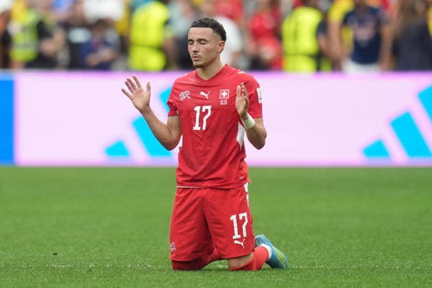 FIFA World Cup, WM, Weltmeisterschaft, Fussball 2026 - Round of 16 - Switzerland vs Colombia Ruben Vargas of Switzerland gestures during the penalty shoot-out of the FIFA World Cup 2026 Round of 16 match Switzerland against Colombia, in Vancouver, Canada, 07 July 2026. VANCOUVER Canada  Copyright: xBOBxFRIDx
