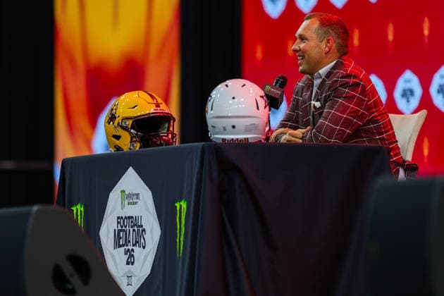 July 7, 2026, Frisco, Texas, USA: FRISCO, TX : Arizona State head football coach KENNY DILINGHAM addresses the media during the 2026 Monster Energy Big 12 Media Days at the Ford Center in Frisco on Tuesday. 2026 Big 12 Media Days  - ZUMAm257 20260707_zsp_m257_043 Copyright: xBrianxMcLeanx
