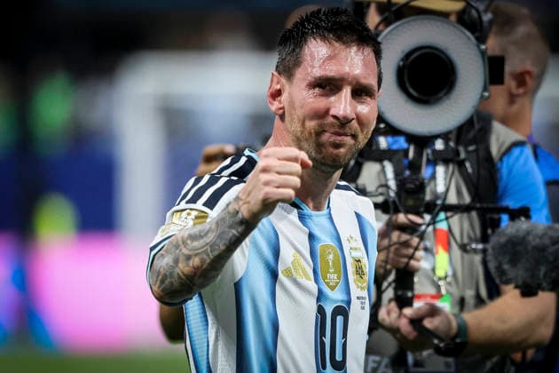 FOOTBALL : Argentina vs Egypt FIFA World Cup, WM, Weltmeisterschaft, Fussball 2026. Atlanta Stadium (Mercedes-Benz Stadium), Atlanta, Georgia, United States. 07 07 2026. Lionel Messi 10 (Argentine)  Copyright: xx