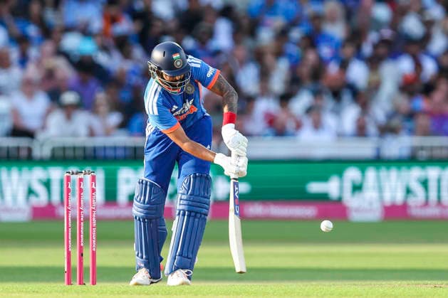 England v India - 3rd Vitality IT20 Shreyas Iyer of India bats during the third Vitality IT20 match between England and India at Trent Bridge in Nottingham, England, on July 7, 2026. Nottingham United Kingdom  Copyright: xMIxNewsx originalFilename:fletcher-englandv260707_np6l9.jpg