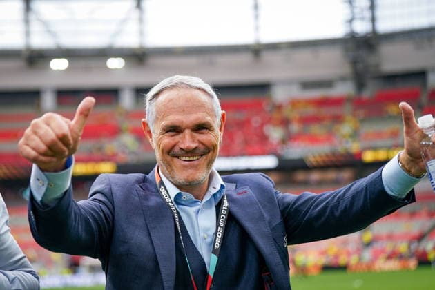 Kanada: Fußball FIFA World Cup, WM, Weltmeisterschaft, Fussball 2026, Achtelfinale - Schweiz vs Kolumbien - BC Place, Vancouver: Pierluigi Tami, Direktor Nationalteams beim Schweizerischen Fussballverband (SFV) *** Canada Soccer, 2026 FIFA World Cup, Round of 16: Switzerland vs. Colombia at BC Place, Vancouver; Pierluigi Tami, Director of National Teams at the Swiss Football Association (SFV) Copyright: xJOERANxSTEINSIEKx