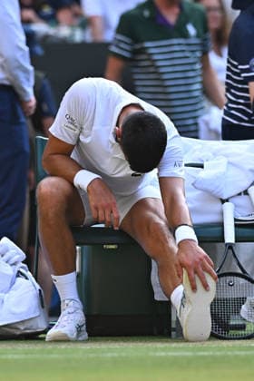 2026 Wimbledon - Novak Djokovic Novak Djokovic (SRB) during his quarter final round match at the 2026 Wimbledon Championships at the AELTC in London, UK on July 7, 2026. Photo by Corinne Dubreuil ABACAPRESS.COM London  Copyright: xDubreuilxCorinne ABACAx