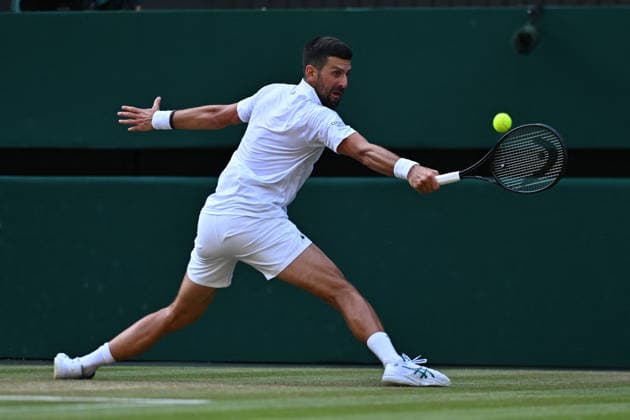 2026 Wimbledon - Novak Djokovic Novak Djokovic (SRB) during his quarter final round match at the 2026 Wimbledon Championships at the AELTC in London, UK on July 7, 2026. Photo by Corinne Dubreuil ABACAPRESS.COM London  Copyright: xDubreuilxCorinne ABACAx