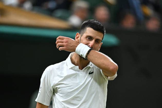 2026 Wimbledon - Novak Djokovic Novak Djokovic (SRB) during his quarter final round match at the 2026 Wimbledon Championships at the AELTC in London, UK on July 7, 2026. Photo by Corinne Dubreuil ABACAPRESS.COM London  Copyright: xDubreuilxCorinne ABACAx