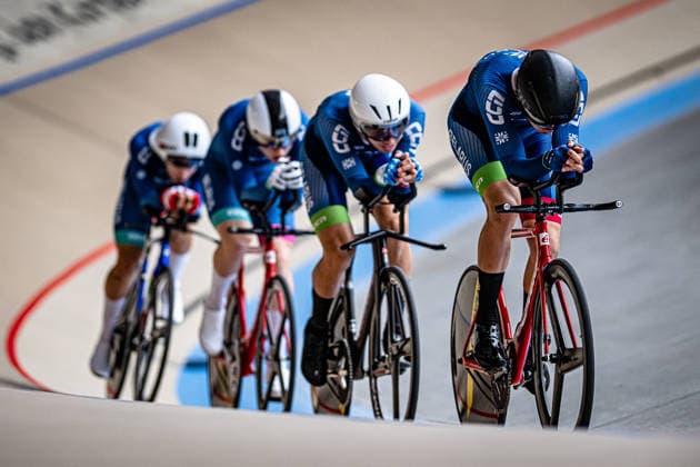 Belarus: UEC Track cycling, Rad, Radsport, Bahnrad, Bahn European Championships U19 U23 Cottbus 2026 BARANOUSKI Dzianis - BOHDAN Yahor - MISKO Mikita - YANKOUSKI Ilya ( BLR ) Belarus Querformat - quer - horizontal - Landscape - Event Veranstaltung: UEC Track Cycling European Championships 2026 U19 U23 - Category Kategorie: Cycling - Track Cycling European Championships - Location Ort: Europe - Germany - Brandenburg - Cottbus - Lausitz Velodrom - Discipline: Team Pursuit - Category: Elite Men - U19 - Distance: 4000 m - Date Datum: 07.07.2026 Tuesday Day 1 - *** Belarus UEC Track Cycling European Championships U19 U23 Cottbus 2026 BARANOUSKI Dzianis BOHDAN Yahor MISKO Mikita YANKOUSKI Ilya BLR Belarus Landscape Event UEC Track Cycling European Championships 2026 U19 U23 Category Cycling Track Cycling European Championships Location Europe Germany Brandenburg Cottbus Lausitz Velodrom Discipline Team Pursuit Category Elite Men U19 Distance 4000 m Date 07 07 2026 Tuesday Day 1
