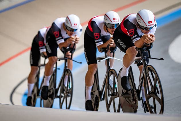 Switzerland: UEC Track cycling, Rad, Radsport, Bahnrad, Bahn European Championships U19 U23 Cottbus 2026 BERTHOUD Yanis - SALAMIN Antoine - SALM Jann - SCHNYDER Noah ( SUI ) Switzerland Querformat - quer - horizontal - Landscape - Event Veranstaltung: UEC Track Cycling European Championships 2026 U19 U23 - Category Kategorie: Cycling - Track Cycling European Championships - Location Ort: Europe - Germany - Brandenburg - Cottbus - Lausitz Velodrom - Discipline: Team Pursuit - Category: Elite Men - U19 - Distance: 4000 m - Date Datum: 07.07.2026 Tuesday Day 1 - *** Switzerland UEC Track Cycling European Championships U19 U23 Cottbus 2026 BERTHOUD Yanis SALAMIN Antoine SALM Jann SCHNYDER Noah SUI Switzerland Landscape Event UEC Track Cycling European Championships 2026 U19 U23 Category Cycling Track Cycling European Championships Location Europe Germany Brandenburg Cottbus Lausitz Velodrom Discipline Team Pursuit Category Elite Men U19 Distance 4000 m Date 07 07 2026 Tuesday Day 1