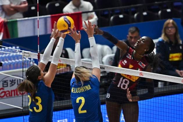 Volleyball, Women's, Nations League, Italy v Ukraine