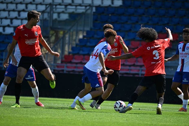 Football : Olympique Lyonnais and Macon 71 - Friendly football match - 08 07 2026 HAMDANI Adil of Lyon during the Friendly football match between Olympique Lyonnais and Macon 71 at GOLTC Decines Charpieu Lyon on July 08 2026 , France LYONFrance  Copyright: xMouradxAllilix