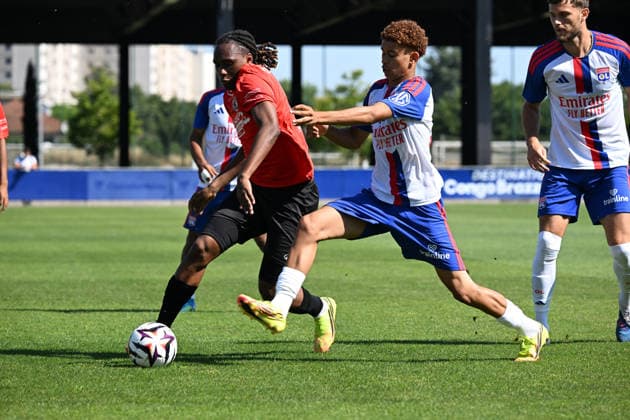 Football : Olympique Lyonnais and Macon 71 - Friendly football match - 08 07 2026 HAMDANI Adil of Lyon during the Friendly football match between Olympique Lyonnais and Macon 71 at GOLTC Decines Charpieu Lyon on July 08 2026 , France LYONFrance  Copyright: xMouradxAllilix