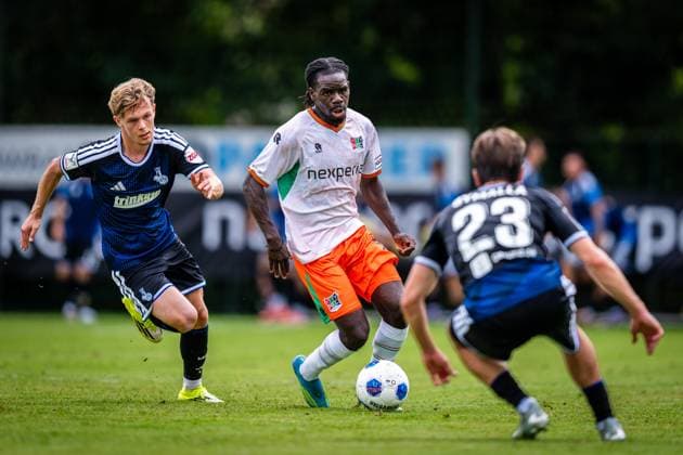 WEURT , 08-07-2026 , Sportpark De Kamp , season 2026 2027 , Dutch Preseason football , match between NEC and MSV Duisburg , picture shows NEC Nijmegen player Brayann Pereira NEC - MSV Duisburg (friendly)  x204928099x Copyright: