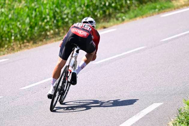 Tour de France 2026 Stage 5 PAU, FRANCE - JULY 08 : Veistroffer Baptiste (FRA) of Lotto - Intermarche during stage 5 of the 113rd edition of Tour de France an UCI World Tour 2.UWT cycling road race stage for Men Elite of 158 km with start in Lannemezan and finish in Pau on July 8, 2026 in Pau, France, 08 07 2026 Pau France  Copyright: xTomasxSiskx