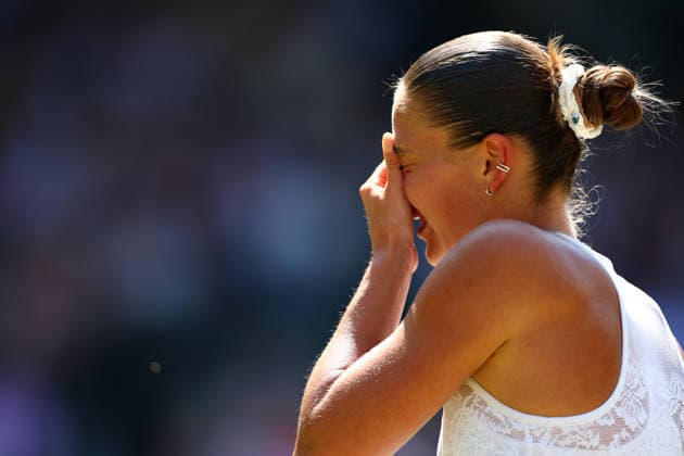 Marta Kostyuk during her quarter final match Wimbledon Tennis Championships, Day 10, The All England Lawn Tennis and Croquet Club, London, UK - 08 Jul 2026London The All England Lawn Tennis and United Kingdom  Copyright: xJamesxMarsh Shutterstockx 16978036at