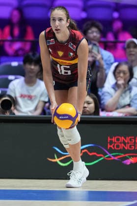 Volleyball Nations League Hong Kong 2026 - Day 1 Stella Nervini (No.16) from team Italy during the match between Italy and Ukraine Volleyball Nations League Hong Kong 2026 on July 8, 2026 in Hong Kong. (Photo by Ellan Mad Nexpher Images) Hong Kong